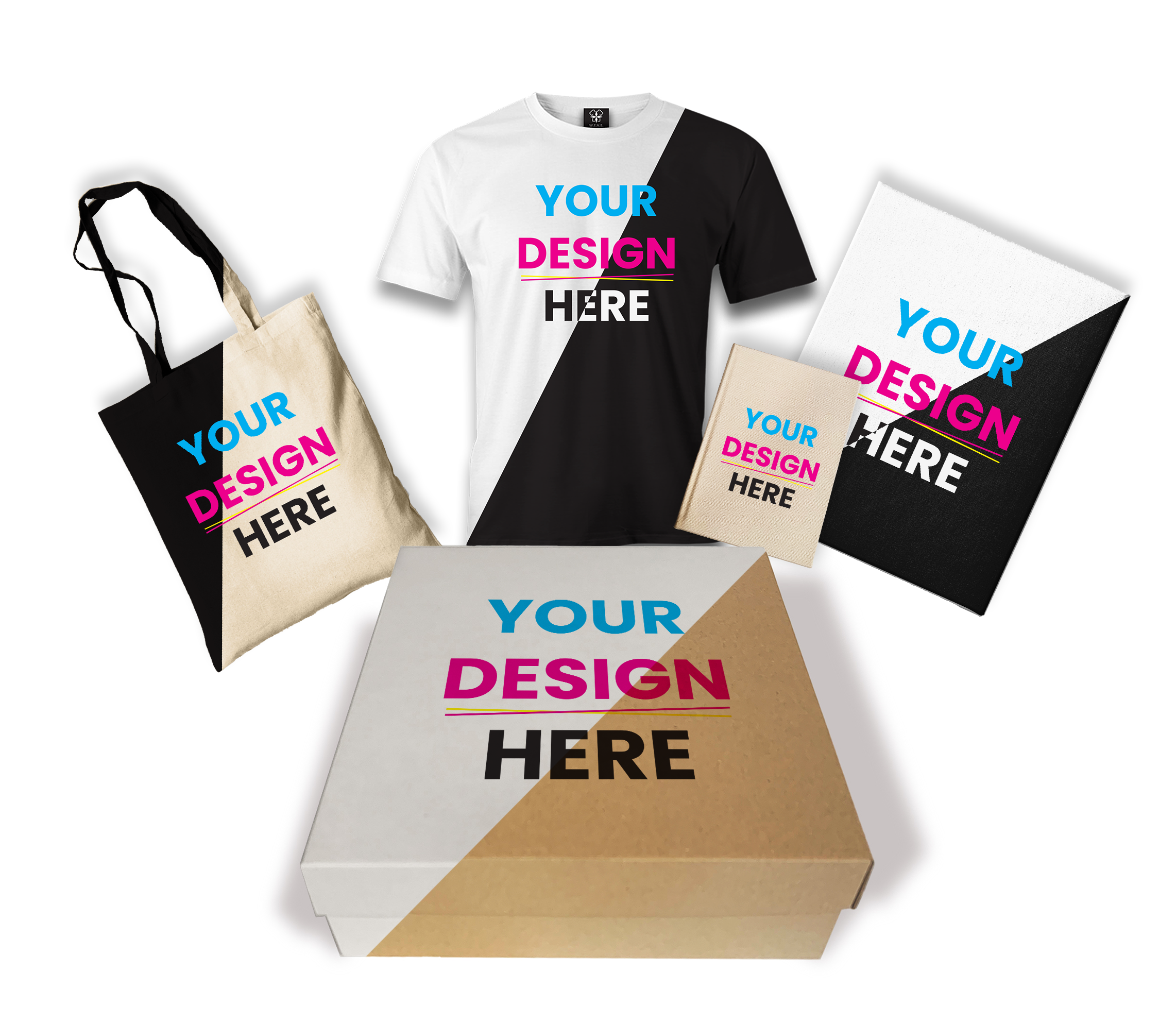 Copy of Gift Box Bundle - T-shirt, Totebag, Notebook, Wall art test - Premium  from W.E.N.S. WIND - Just 25000! Shop now at W.E.N.S. WIND