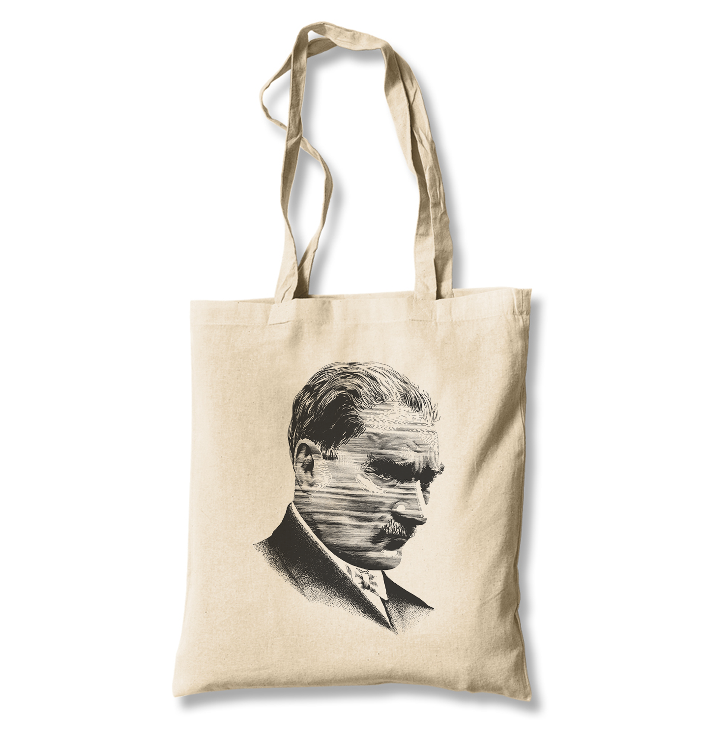 Mustafa Kemal Ataturk Canvas Totebag - Premium  from Wenswind - Just 4990! Shop now at W.E.N.S. WIND