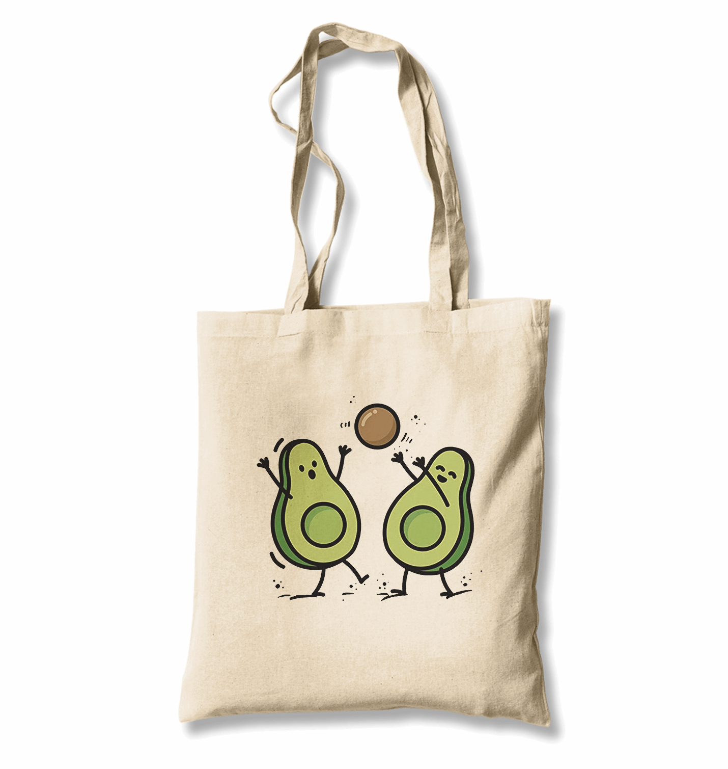 Avocado - Volleyball White Canvas Totebag - Premium  from W.E.N.S. WIND - Just 4990! Shop now at W.E.N.S. WIND