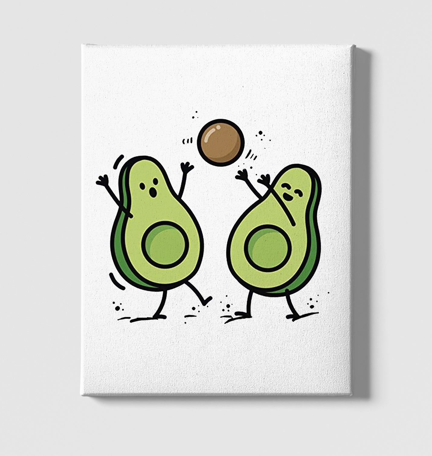 Avocado - Volleyball White Canvas Wall Art 35x40cm - Premium  from W.E.N.S. WIND - Just 7990! Shop now at W.E.N.S. WIND