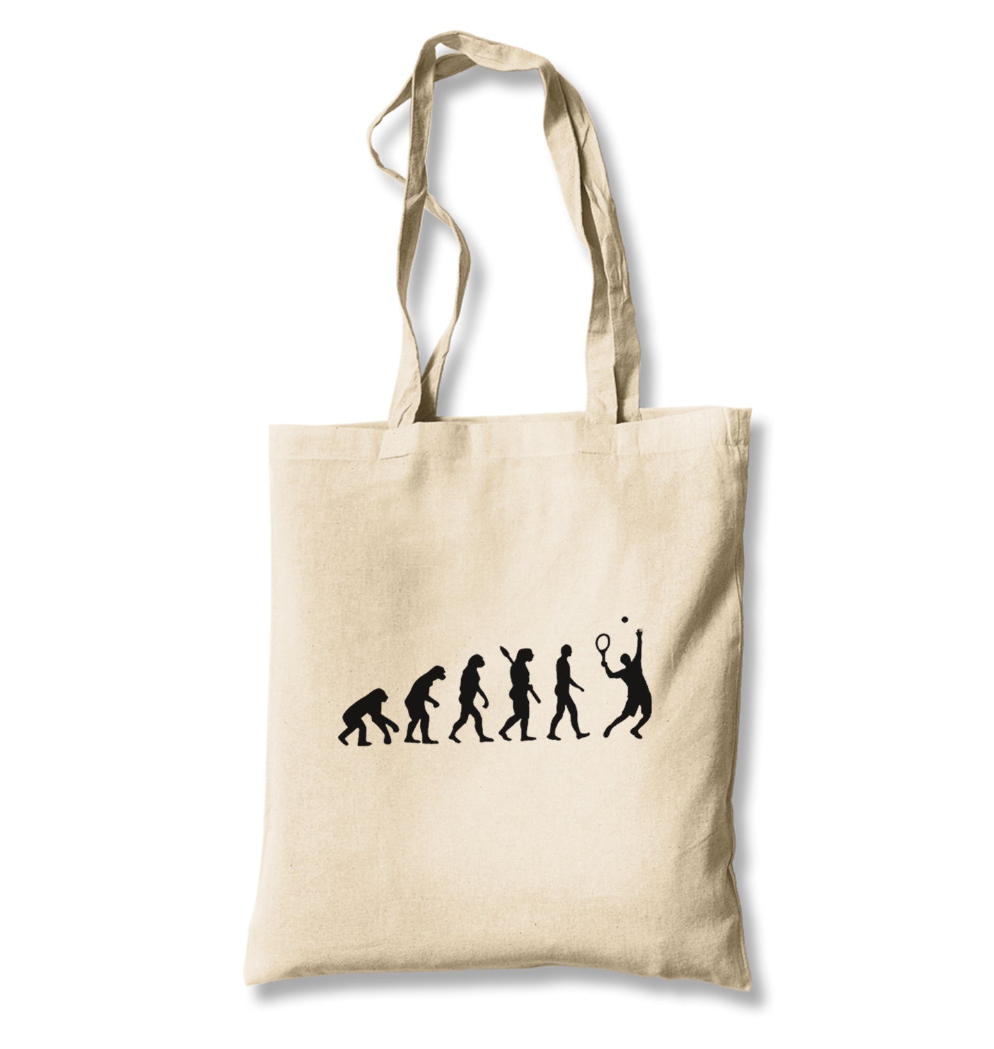 Tennis Player Evolution Canvas Totebag - Premium  from Wenswind - Just 4990! Shop now at W.E.N.S. WIND