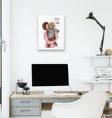 Mom Life White Canvas Wall Art 35x40cm - Premium  from W.E.N.S. WIND - Just 7990! Shop now at W.E.N.S. WIND