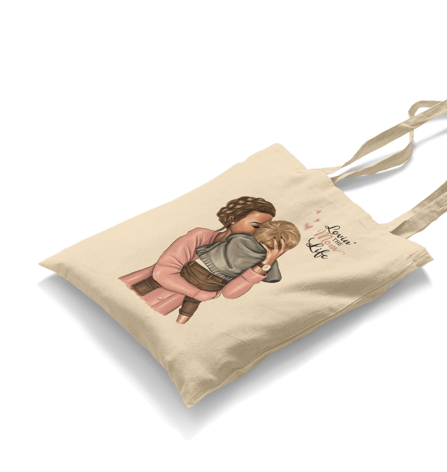 Mom Life White Canvas Totebag - Premium  from W.E.N.S. WIND - Just 4990! Shop now at W.E.N.S. WIND