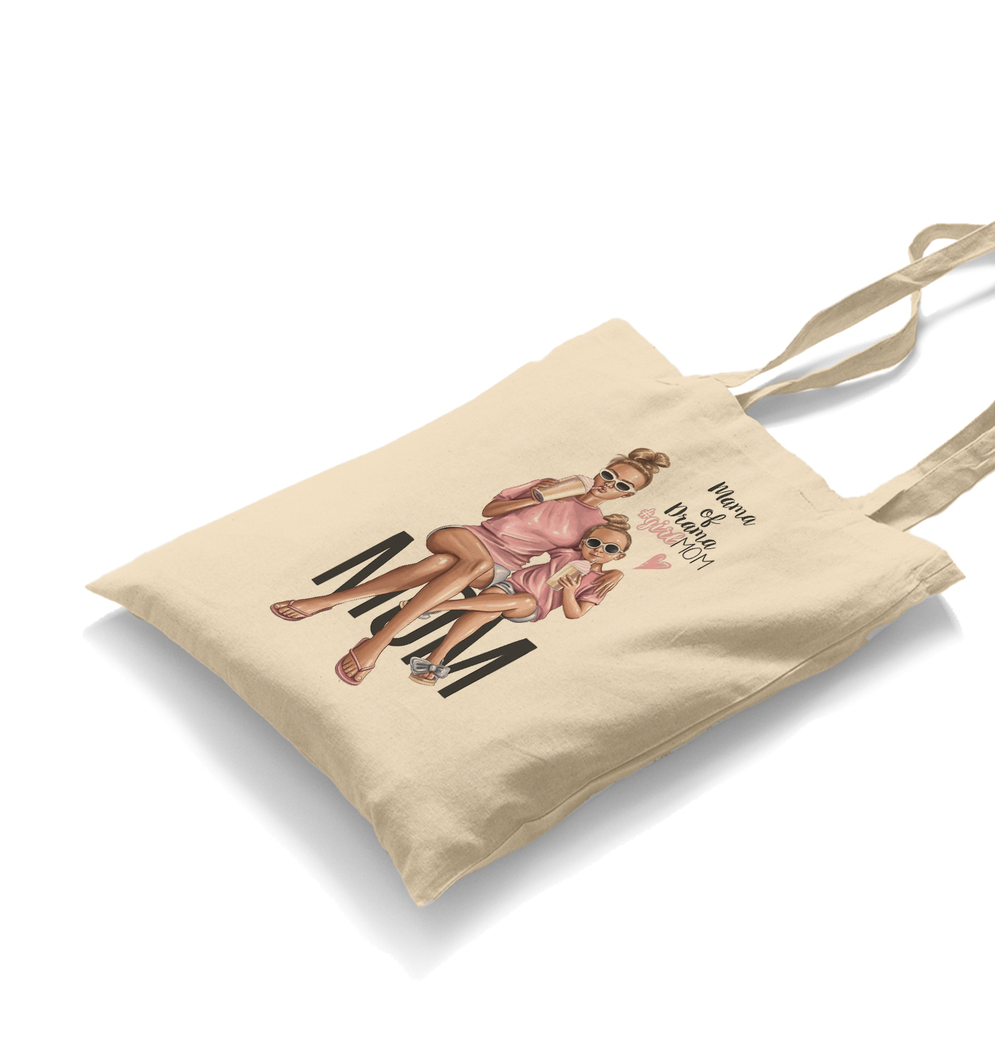 Mama of Drama White Canvas Totebag - Premium  from W.E.N.S. WIND - Just 4990! Shop now at W.E.N.S. WIND