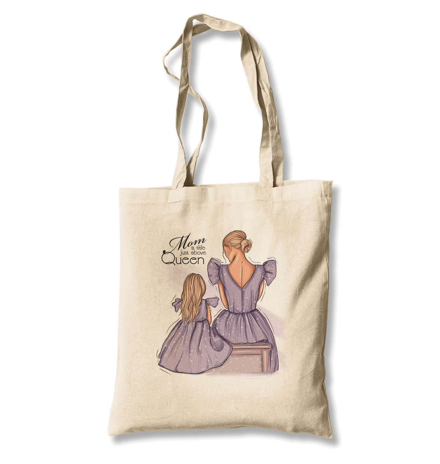 Above Queen White Canvas Totebag - Premium  from W.E.N.S. WIND - Just 4990! Shop now at W.E.N.S. WIND