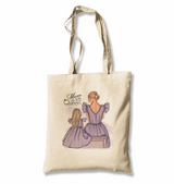 Above Queen White Canvas Totebag - Premium  from W.E.N.S. WIND - Just 4990! Shop now at W.E.N.S. WIND