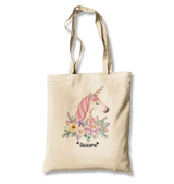 Unicorn Pink White Canvas Totebag - Premium  from W.E.N.S. WIND - Just 4990! Shop now at W.E.N.S. WIND