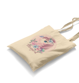 Unicorn Flower White Canvas Totebag - Premium  from W.E.N.S. WIND - Just 4990! Shop now at W.E.N.S. WIND