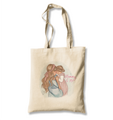 Mommy and Me White Canvas Totebag - Premium  from W.E.N.S. WIND - Just 4990! Shop now at W.E.N.S. WIND