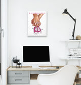 New Baby Girl Mother's Day White Canvas Wall Art 35x40cm - Premium  from W.E.N.S. WIND - Just 7990! Shop now at W.E.N.S. WIND