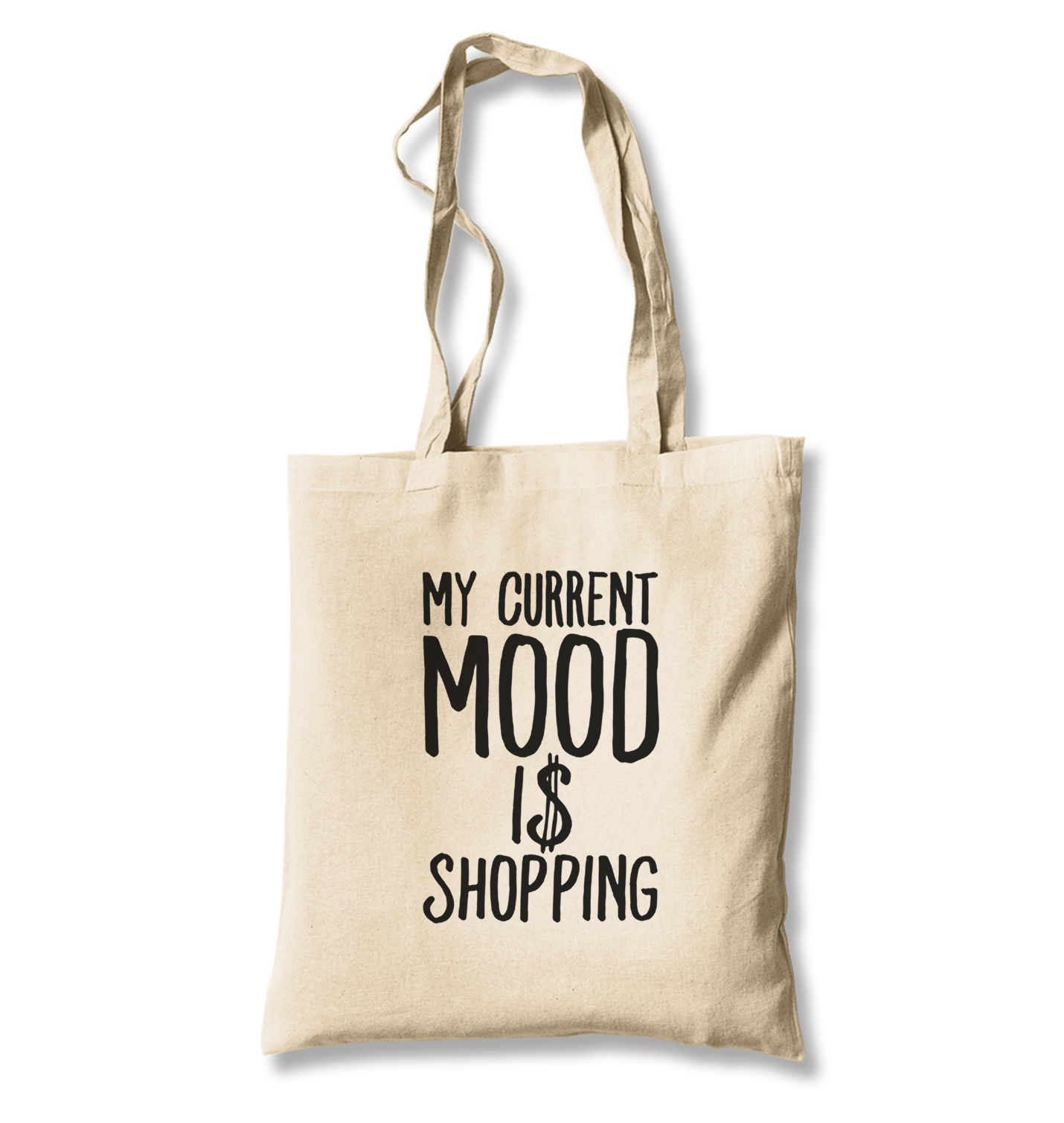 Mood Shop with Dollars White Canvas Totebag - Premium  from W.E.N.S. WIND - Just 4990! Shop now at W.E.N.S. WIND