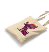 Dance With The Samurai Canvas Totebag - Premium  from Wenswind - Just 4990! Shop now at W.E.N.S. WIND