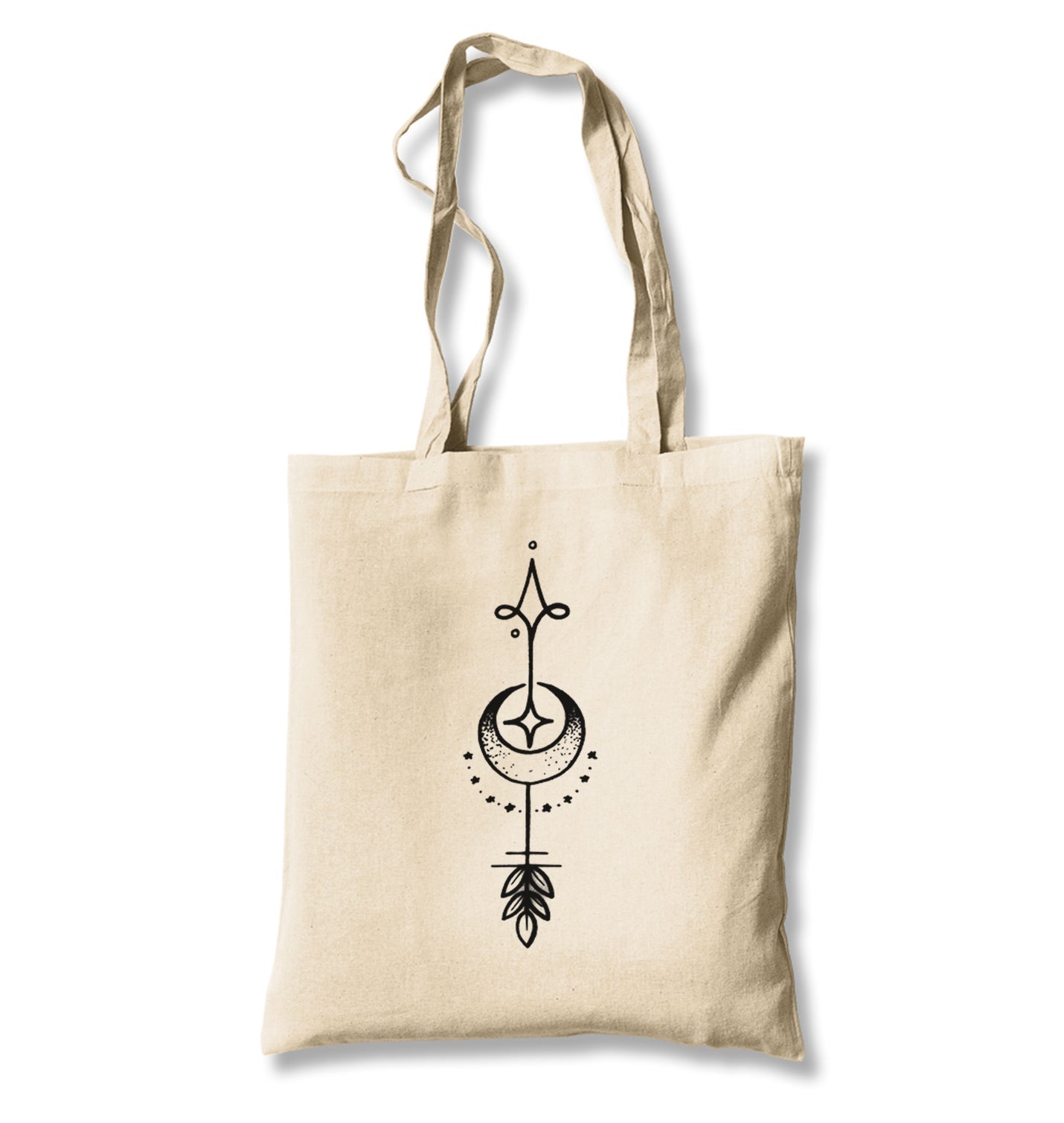 Tattoo - Moon Arrow Canvas Totebag - Premium  from Wenswind - Just 4990! Shop now at W.E.N.S. WIND