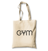 Bodybuilding-GYM with a Bar White Canvas Totebag - Premium  from W.E.N.S. WIND - Just 4990! Shop now at W.E.N.S. WIND