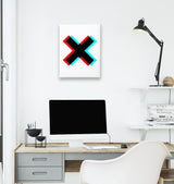 X By Colors White Canvas Wall Art 35x40cm - Premium  from W.E.N.S. WIND - Just 7990! Shop now at W.E.N.S. WIND