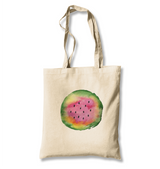 Eat when Summer - Watermelon White Canvas Totebag - Premium  from W.E.N.S. WIND - Just 4990! Shop now at W.E.N.S. WIND