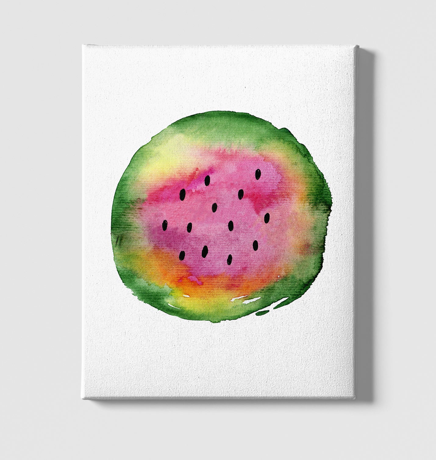 Eat when Summer - Watermelon White Canvas Wall Art 35x40cm - Premium  from W.E.N.S. WIND - Just 7990! Shop now at W.E.N.S. WIND