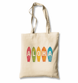 Aloha when Surfing White Canvas Totebag - Premium  from W.E.N.S. WIND - Just 4990! Shop now at W.E.N.S. WIND