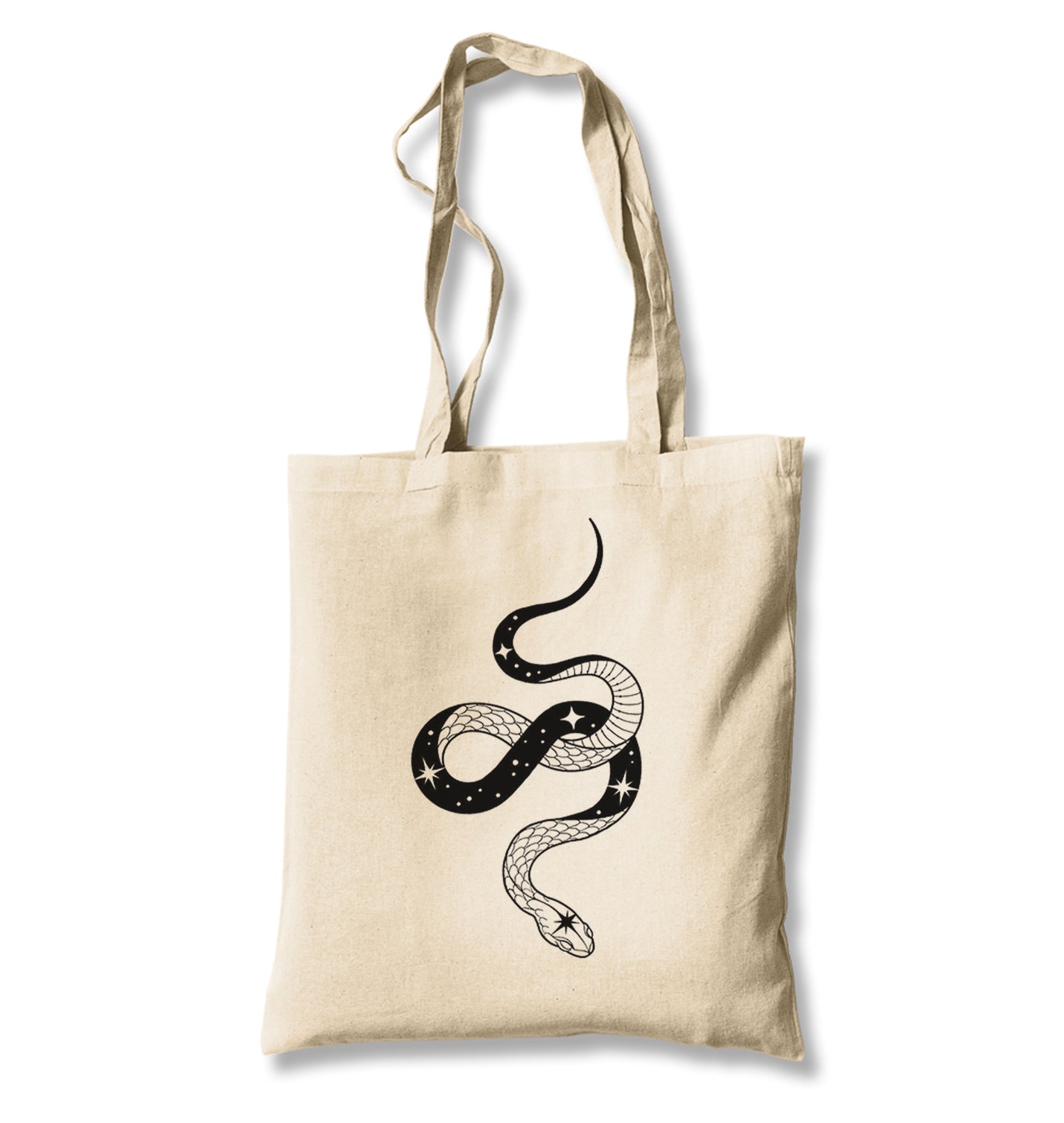 Snake - Stars Track Canvas Totebag - Premium  from Wenswind - Just 4990! Shop now at W.E.N.S. WIND