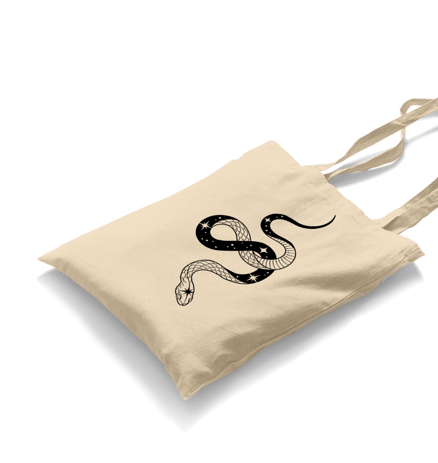 Snake - Stars Track Canvas Totebag - Premium  from Wenswind - Just 4990! Shop now at W.E.N.S. WIND