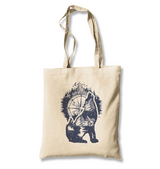 Earth Inside a Wolf White Canvas Totebag - Premium  from W.E.N.S. WIND - Just 4990! Shop now at W.E.N.S. WIND