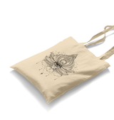 Eye of the Flower White Canvas Totebag - Premium  from W.E.N.S. WIND - Just 4990! Shop now at W.E.N.S. WIND