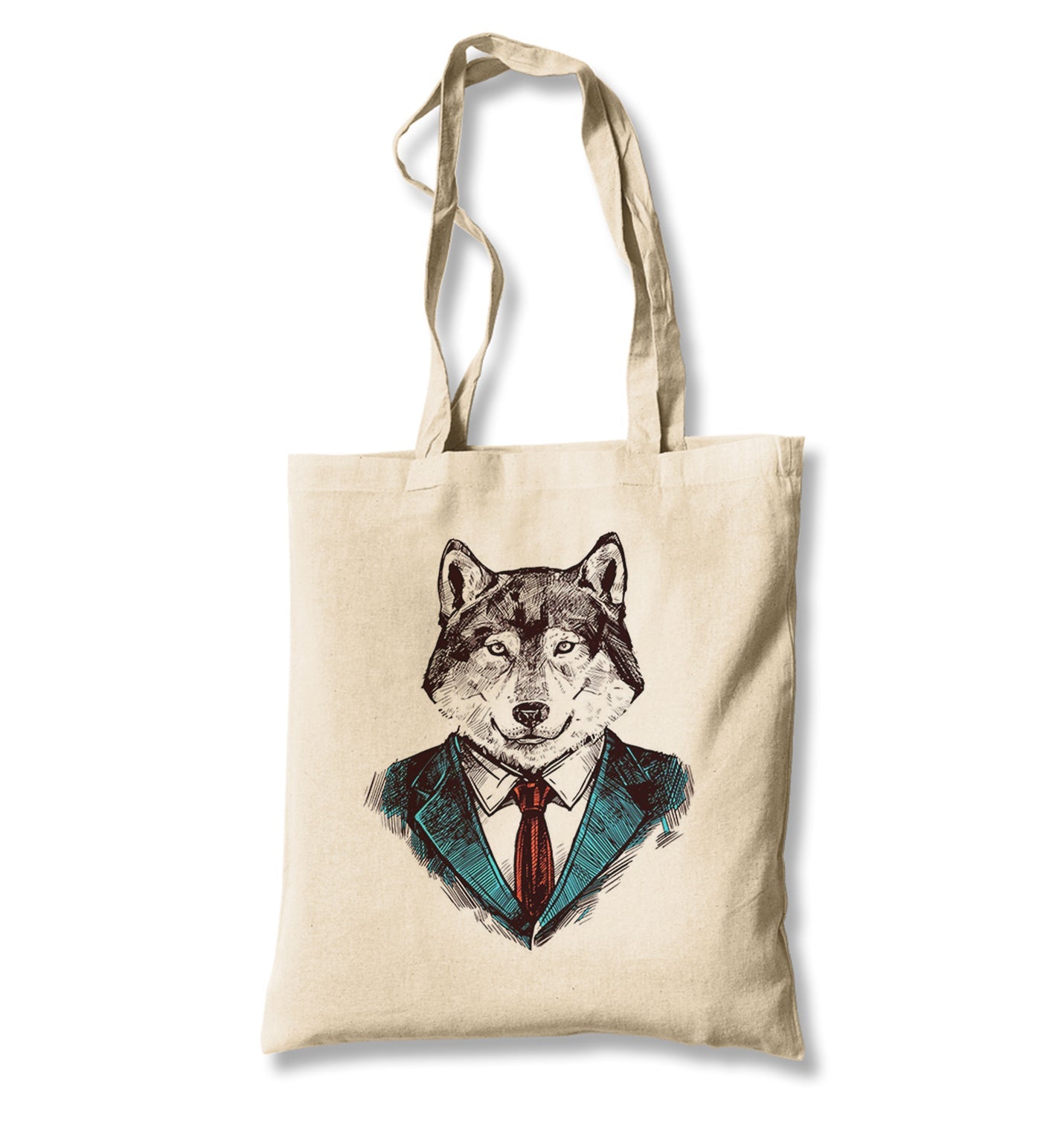 Mr. Wolf - The Wolf Canvas Totebag - Premium  from Wenswind - Just 4990! Shop now at W.E.N.S. WIND