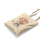 Paris - Love (L'amour) White Canvas Totebag - Premium  from W.E.N.S. WIND - Just 4990! Shop now at W.E.N.S. WIND