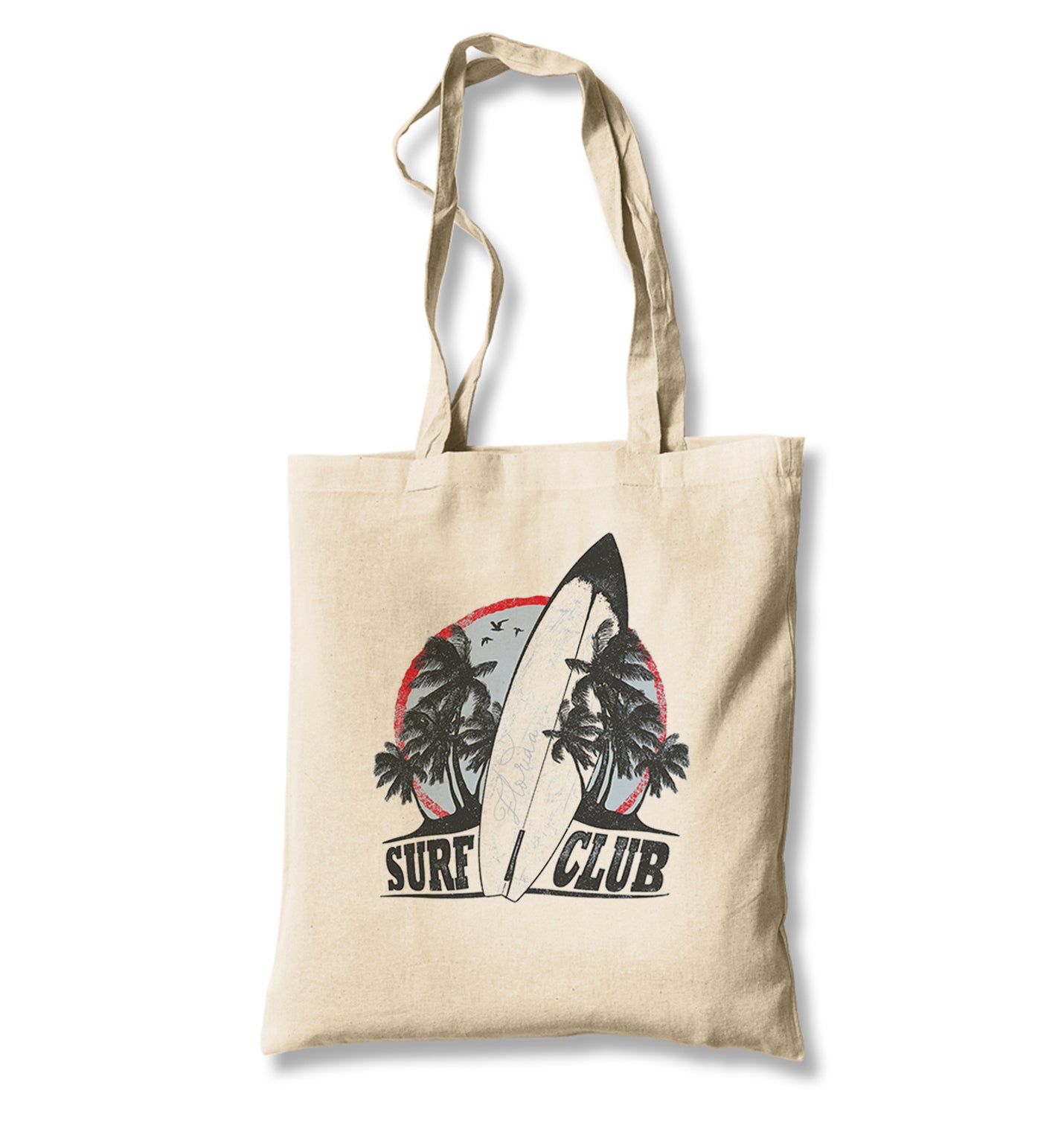 Surf Club - Board Canvas Totebag - Premium  from Wenswind - Just 4990! Shop now at W.E.N.S. WIND