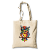 Owl - Branch White Canvas Totebag - Premium  from W.E.N.S. WIND - Just 4990! Shop now at W.E.N.S. WIND