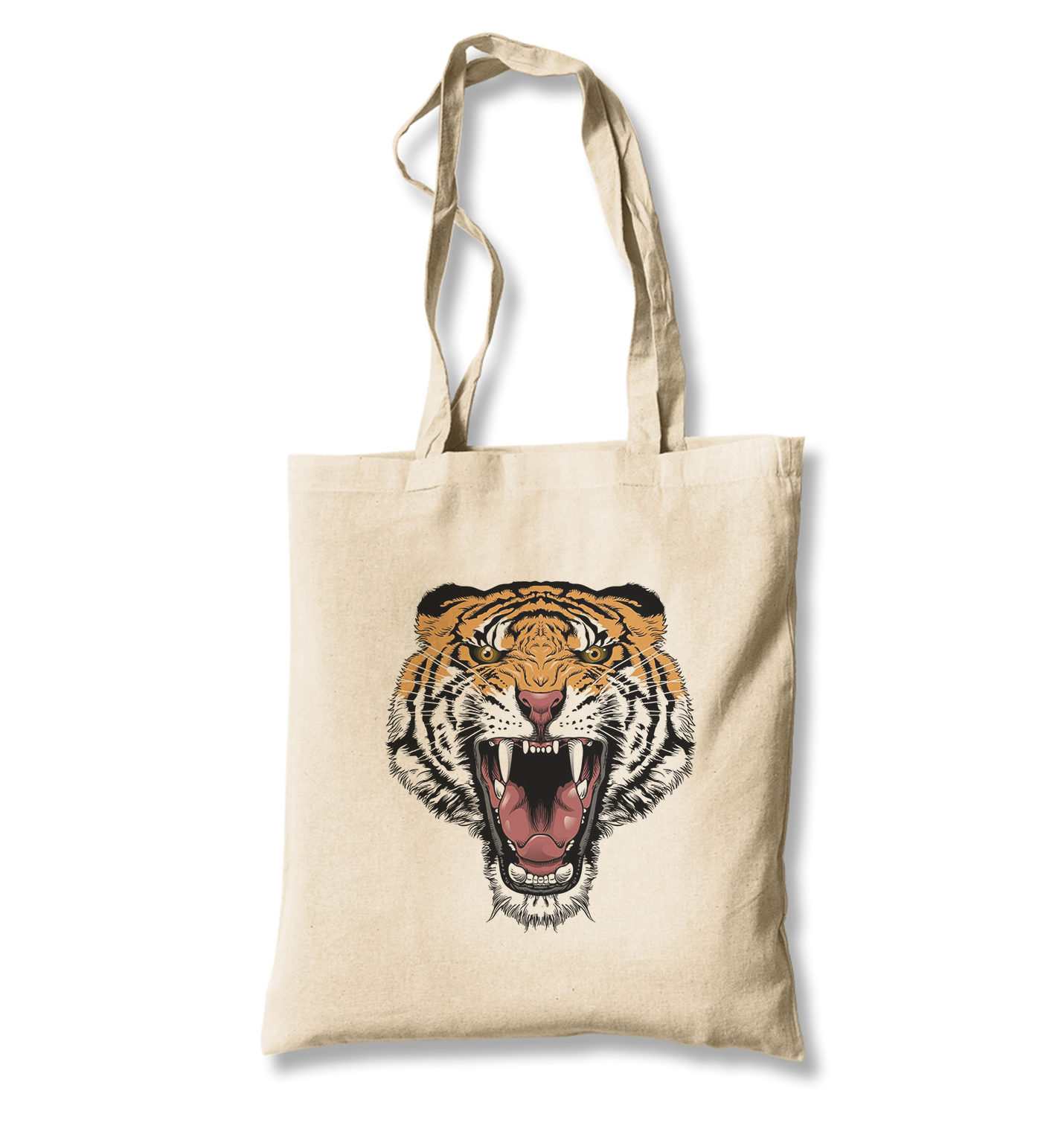 Wild Tiger Canvas Totebag - Premium  from Wenswind - Just 4990! Shop now at W.E.N.S. WIND