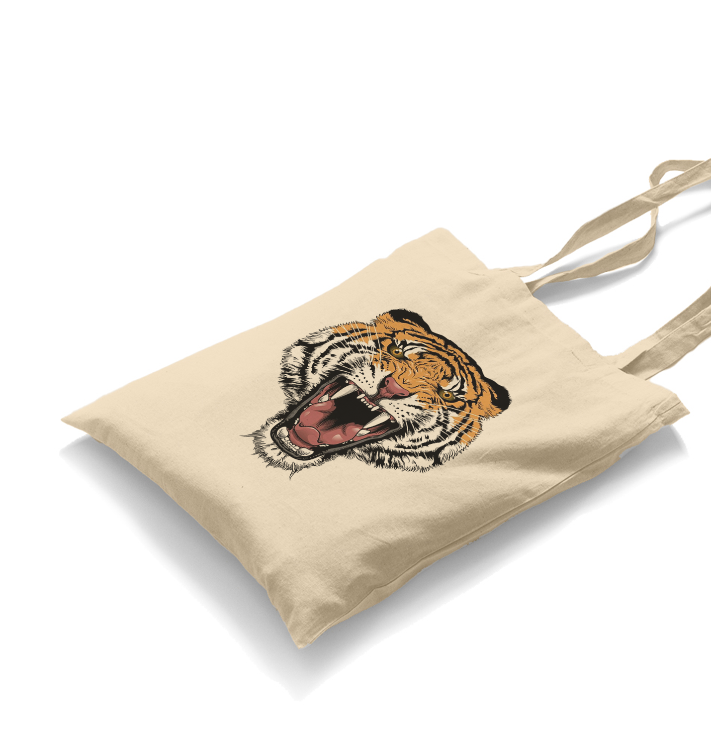 Wild Tiger Canvas Totebag - Premium  from Wenswind - Just 4990! Shop now at W.E.N.S. WIND