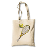 Tennis - Racket And Ball Canvas Totebag - Premium  from Wenswind - Just 4990! Shop now at W.E.N.S. WIND