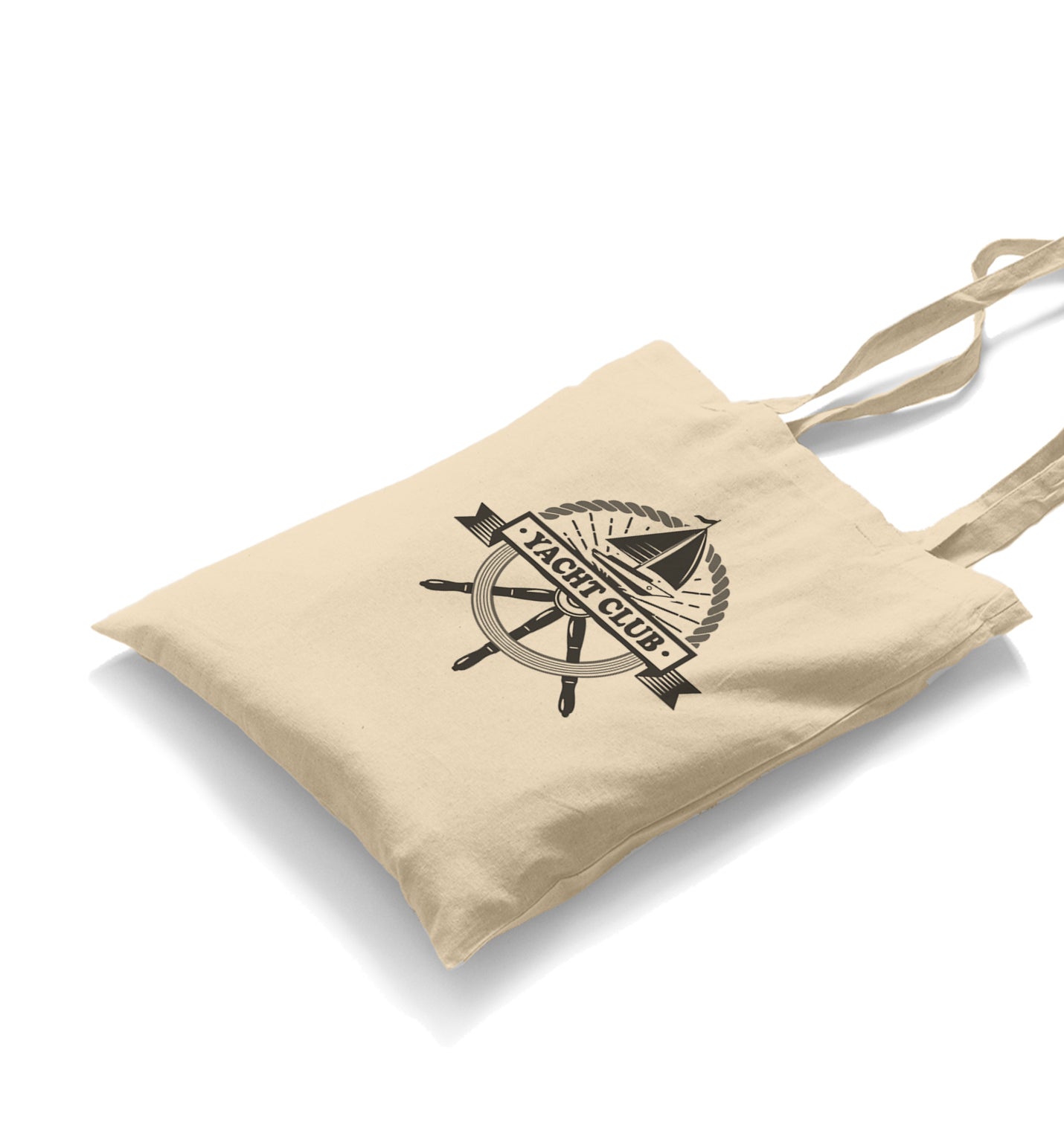 Yacht Club - Helm Canvas Totebag - Premium  from Wenswind - Just 4990! Shop now at W.E.N.S. WIND