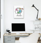 Mind - Puzzle White Canvas Wall Art 35x40cm - Premium  from W.E.N.S. WIND - Just 7990! Shop now at W.E.N.S. WIND