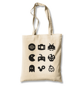 Game Logo - 90s Canvas Totebag - Premium  from Wenswind - Just 4990! Shop now at W.E.N.S. WIND