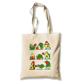 Yoga - Avocado Poses Canvas Totebag - Premium  from Wenswind - Just 4990! Shop now at W.E.N.S. WIND