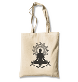 Yoga - Lotus Logo Canvas Totebag - Premium  from Wenswind - Just 4990! Shop now at W.E.N.S. WIND