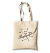 Saturn III Logo Canvas Totebag - Premium  from Wenswind - Just 4990! Shop now at W.E.N.S. WIND