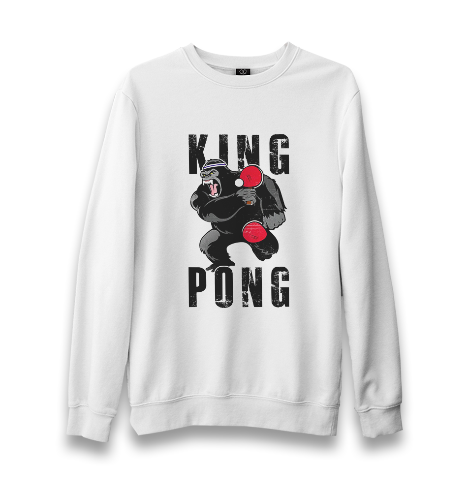 Table Tennis-King Pong Unisex White Sweatshirt - Premium  from W.E.N.S. WIND - Just 10990! Shop now at W.E.N.S. WIND