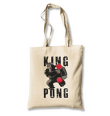 Table Tennis - King Pong White Canvas Totebag - Premium  from W.E.N.S. WIND - Just 4990! Shop now at W.E.N.S. WIND