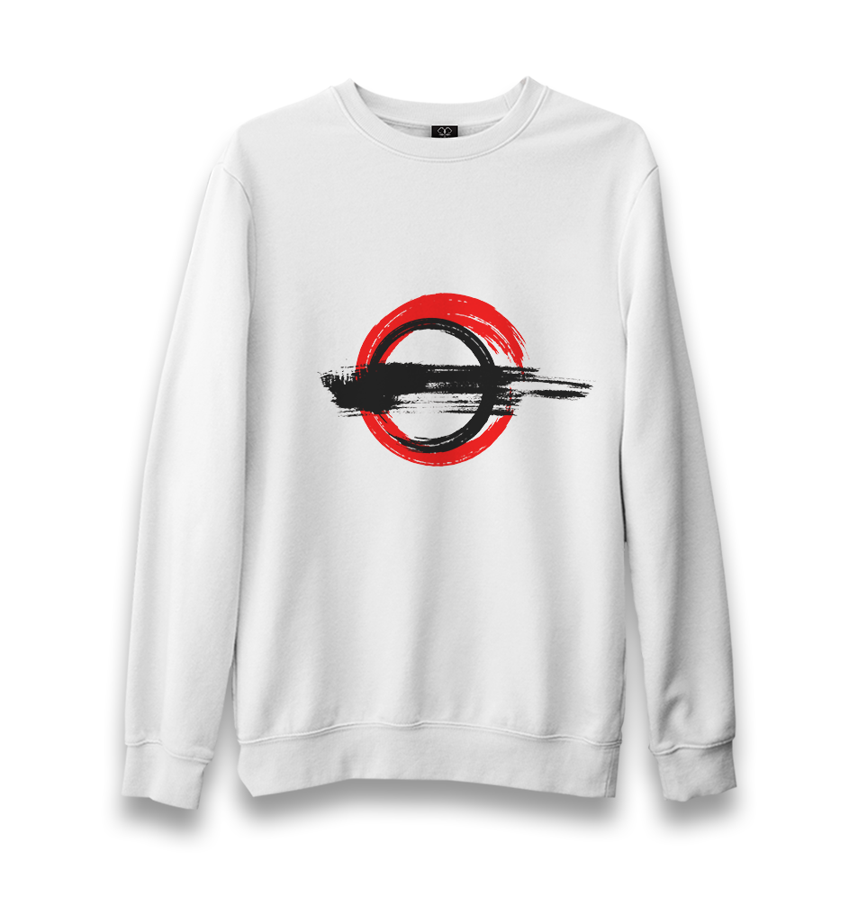 Japanese-Brush Unisex White Sweatshirt - Premium  from W.E.N.S. WIND - Just 10990! Shop now at W.E.N.S. WIND