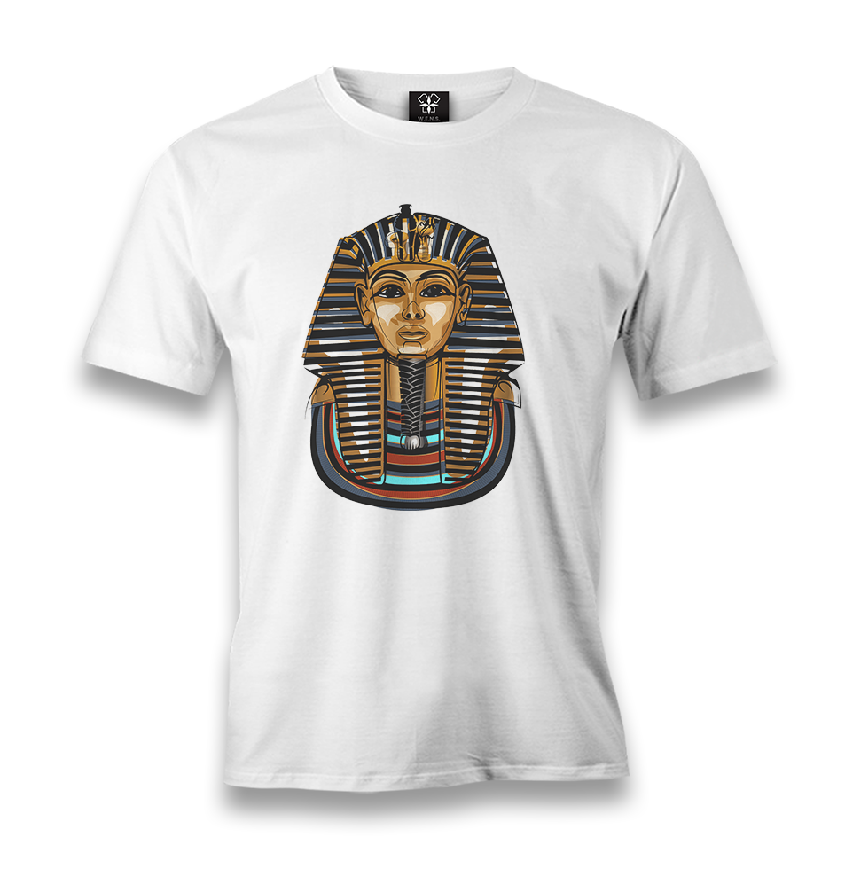 Egypt - Tutankhamun Men's White Tshirt - Premium  from W.E.N.S. WIND - Just 6490! Shop now at W.E.N.S. WIND