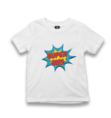 Super Girl Kid's White Tshirt - Premium  from W.E.N.S. WIND - Just 5990! Shop now at W.E.N.S. WIND