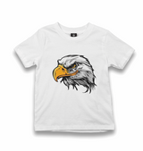 Animal-Wild Eagle Kid's White Tshirt - Premium Kid's T-shirt from W.E.N.S. WIND - Just 5990! Shop now at W.E.N.S. WIND