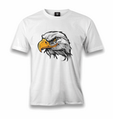 Animal-Wild Eagle Men's White Tshirt - Premium Men's T-shirt from W.E.N.S. WIND - Just 6490! Shop now at W.E.N.S. WIND