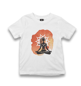 Yoga - Sukhasana Kid's White Tshirt - Premium  from W.E.N.S. WIND - Just 5990! Shop now at W.E.N.S. WIND