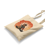 Yoga - Sukhasana White Canvas Totebag - Premium  from W.E.N.S. WIND - Just 4990! Shop now at W.E.N.S. WIND