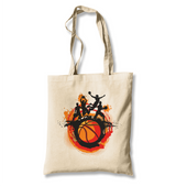 Basketball-Street Ball White Canvas Totebag - Premium  from W.E.N.S. WIND - Just 4990! Shop now at W.E.N.S. WIND