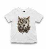 Animal-Wild Owl Kid's White Tshirt - Premium Kid's T-shirt from W.E.N.S. WIND - Just 5990! Shop now at W.E.N.S. WIND